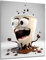 DARO Design - witziges Küchen-Bild auf 6mm HDF 70x50 cm Crazy Schoko-Tasse - Wand-Deko Bilder Lustiges Geschenk