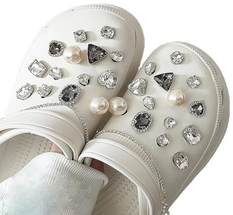 ASYKNM Schuhanstecker, 30 Stück Schuh Charms, DIY Bling Charms, Schuhzubehör für Party Dekorationen - Mädchen, Jungen und Erwachsene