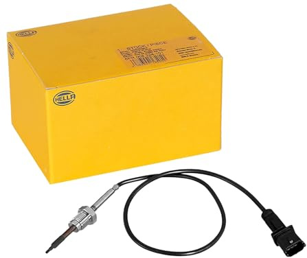 HELLA 6PT 010 376-691 Sensor, Abgastemperatur - 2-polig - geschraubt | 6PT 010 376-691 Kompatibel mit Doblo Großraumlimousine (119_, 223_),Doblo Kasten/großraumlimousine (223_)