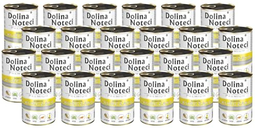 Dolina Noteci Premium Nassfutter für Hunde in Dosen mit Huhn Glutenfrei 24 x 400g