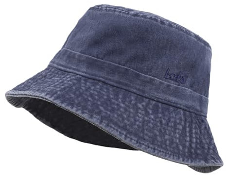 Lois - Fischerhut Herren - Trendiger Bucket Hat Herren, Stilvoller Sonnenhut Damen, Vielseitiger Fischerhut Damen, Eleganter Anglerhut Herren, Marine Blau