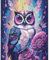 feelive Chouette Peinture par Numéro pour Adulte, Kit de Peinture à l'huile sur Toile Bricolage pour Débutants Avec Pinceau Pigment Acrylique 30x40cm