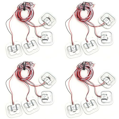 HX711-Modul, 4-teiliges Persönliches 50-kg-Halbbrücken-DMS-Gewichtssensor-Set, Ideal für Hochpräzise Elektronische Waagen in der Küche