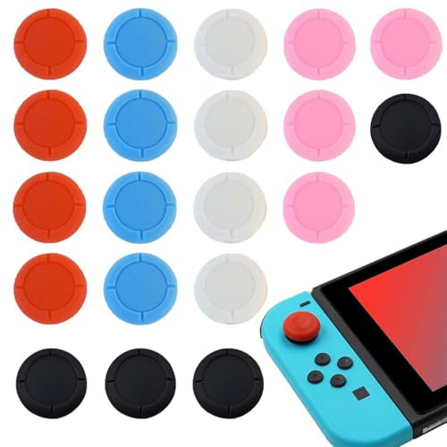HQRKOTM Lot de 20 capuchon joystick switch multicolores compatibles avec les manettes PS5