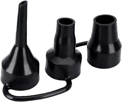 Black 3 Sizes Air Pump Replacement Nozzles, Inflatable Pump Nozzles Head, Plastic Pump Nozzles,Air Pump Inflator Adaptor Accessory for Partial Air Bed