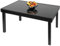 ib style Gartentisch Diplomat XXL, Ausziehbar 135-270 cm, Outdoor, Aluminium Esstisch, Gartenmöbel, Große Tischplatte aus Sicherheits Glas, Schwarz