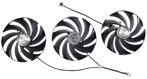 95MM PLD10020B12H DC12V 0.65A 4-Pin Graphics Card Fan For MSI for GeForce RTX4070 4070TI 4080 4080Ti 4090 4090Ti SUPRIM X(3PCS Set)