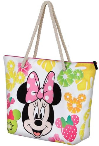 Disney Strandtasche und Clutch Strandzubehör, Minnie, mehrfarbig, Beauty