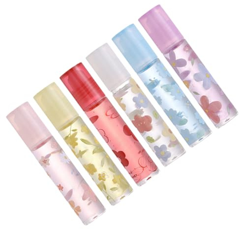 Klares Lippenöl 6, 3ml Kunststoff für Frauen, 6 Stück