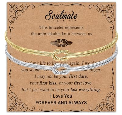 Toplstud Couple Bracelets, Gifts for Sister Best Friends, Bride to be Gifts | Something Blue for the Bride, Heart Bracelets Friendship Gifts Sister Gifts for Birthday Christmas, Matching Couple Bracelets