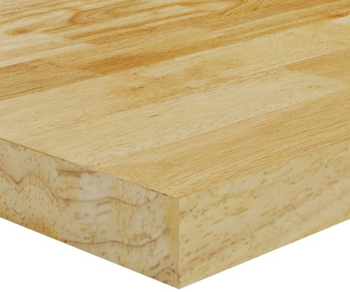 FLEXISPOT Tischplatte 140x80 cm, 27 mm Starke Eichen-Massivholzplatte | Einteilige Tischplatte mit vorgebohrten Löchern, ideal für höhenverstellbare Schreibtische im Homeoffice, wasserabweisend