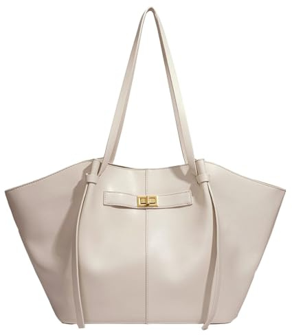 JIABAOZ Tote Bag Damen,Shopper Tasche Damen Groß,Large Shoulder Handbag Mit Abnehmbarer Schlaufe,Shopper Für College Schule Arbeit Reisen Shopping