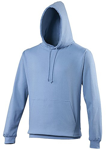 AWDis Men's College Hoodie, Blue (Cornflower Blue), X-Large