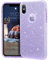 MATEPROX iPhone X Case, iPhone XS Shiny Glitter Shining Protector 3 in 1 Design Case for 5.8 Inch iPhone X/XS-Purple