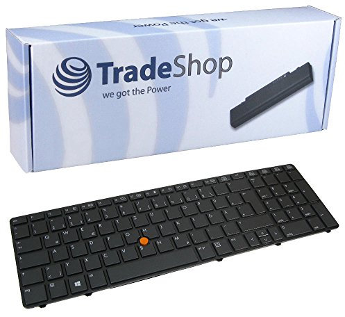 Premium Laptop-Tastatur/Notebook Keyboard Ersatz Austausch Deutsch QWERTZ mit Trackpoint für HP EliteBook 8560W 8570W ersetzt 690647-B31 652682-041 690648-B31 (Deutsches Tastaturlayout)