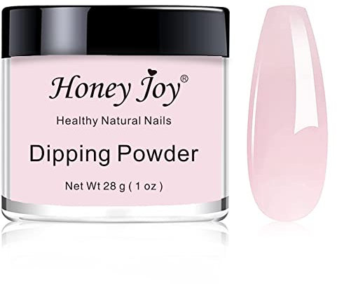 28g/Box Fine Dipping Powder French Manicure Foundation Colors Pink and White Dip Powder Nails,No UV Led Cure,1oz per box,Clear Natural Pink…