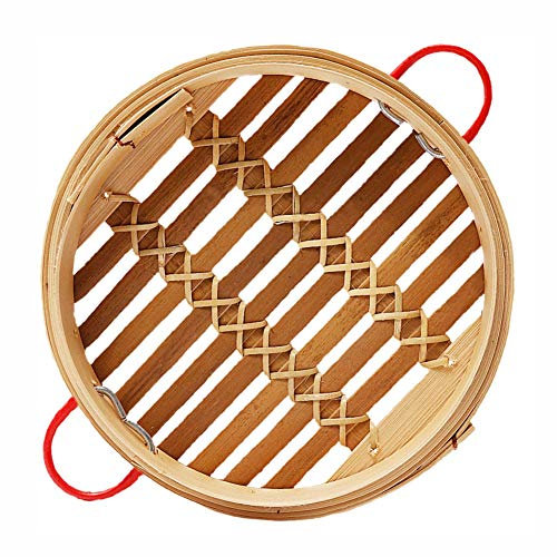 AIZYR Steam Cooker, Bamboo Steamer for Cooking - Handmade Bamboo Dim Sum Steamer, Good Heat Preservation, Good Strength Food Steamer,steaming