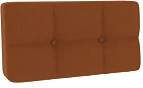 Gutekissen® Palettenkissen Gesteppte Kissen mit Knöpfen, Palettenauflagen Sitzkissen Rückenlehne Gesteppt PFG (Eckkissen 60x40, Orange)
