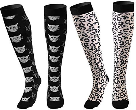 Kompressionsstrümpfe Frauen und Männer, Die besten medizinischen Produkte für Lauf-, Pflege-, Kreislauf- und Erholungs-, Wander-, Reise- und Flugsocken von 20-25 mmHg (B-Hufeisen/Cat-2 Paare, S/M)