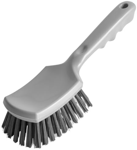 Haug Bürsten 882040RC Recycled Stielbürste mit kurzem Stiel, Grau, 260mm x 72mm x 70mm x 35mm