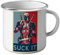 Taza esmaltada Metal Deadpool Super Héroe Comedia suck it Film