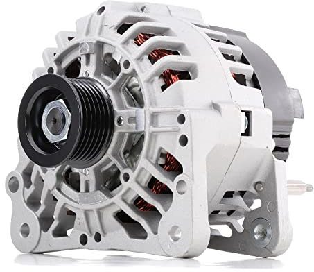 RIDEX 4G0291 Lichtmaschine Generator Alternator 90A 14V mit Riemenscheibe mit Keilrippenriemenscheibe