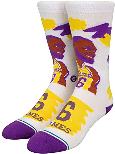Stance NBA Paint Lebron James Socken (43-47, White)