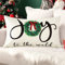 JOTOM Kissenbezug Deko Kissenhülle Winter Dekokissen Sofakissen Bezug für Sofa Couch Haus Outdoor Bauernhof - Herbst Motiv Muster - 30 x 50 cm - Girlande Joy - 1 Stück