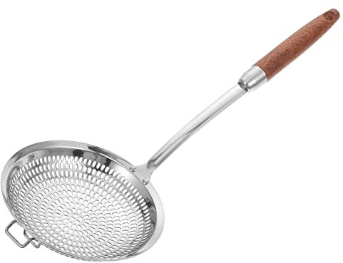 Mobestech Edelstahlsieb-löffel Zum Filtern Von Lebensmitteln Mit Großem Kopf Für Mehr Abfüllungen Gleichzeitig Poliert Abgerundete Kanten Verschleißfest Und Praktisch