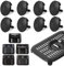 Air Fryer Tray Bumpers for Powel XL Rubber Bumper Silicone Air Fryer Accessories Air Fryer Basket Protective Feet Rubber Tips Rubber Tabs Silicone Pieces