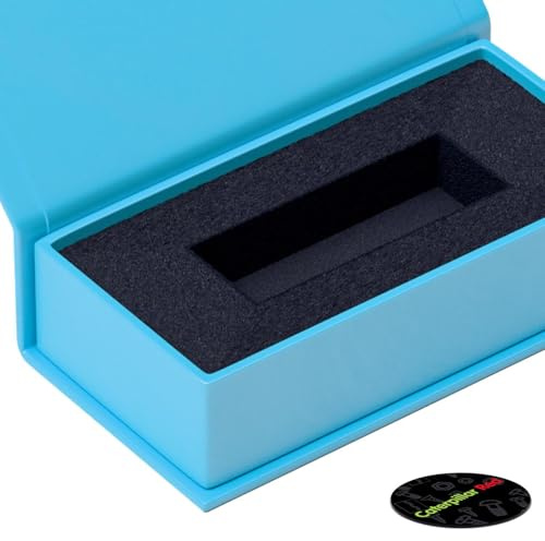 4x Himmelblau, Magnetische Präsentations-Geschenkschachtel für USB-Stick - Geschenkschachtel mit magnetischer Klappe. Fotografie, Gabe