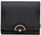 ANYWN Porte Monnaie Femme, Petit Portefeuille Femme, Petit Porte Monnaie Femme avec Grande capacité, Portefeuille Femme élégant et Doux avec Grande Poche pour la Monnaie Noir