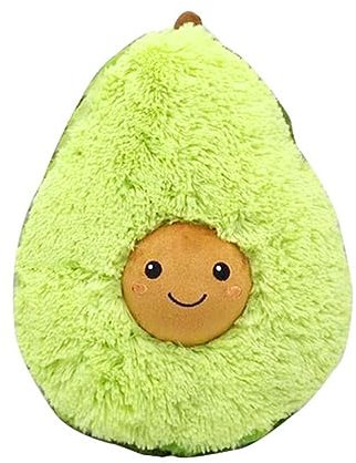 LOMUG Avocado Plüsch, 20cm Plüschtier, Kuscheltier Kissen Weiches Spielzeug für Kinder Mädchen Jungen Frauen Geburtstag Valentinstag Muttertag