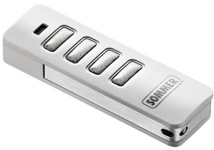 Radiocomando Telecomando 4 Canali SOMMER PEARL BIANCO ARGENTO 4018V020 868,8 MHz