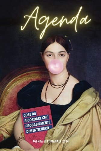 2024 | Agenda Settimanale A5: Cose da ricordare che probabilmente dimenticherò.: Layout Orizzontale | 12 Mesi da Gennaio a Dicembre | 1 Settimana su 2 Pagine | Con Rubrica