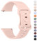 Mugust Cinturino per smartwatch da 22 mm, a sgancio rapido in silicone sportivo morbido, per 22 mm, orologio da uomo e donna, colore: rosa