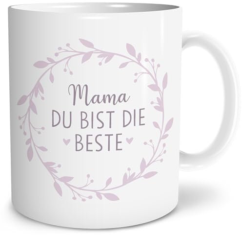 OWLBOOK® Geschenke für Mama Tasse | Muttertagsgeschenk Geschenke für Frauen | Geburtstagsgeschenk für Mamma| Muttertagsgeschenke zum Muttertag | Mama du bist die Beste rosa | Keramik 300 ml