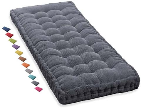 Sitzkissen Bank 150x40 100x40 80x40 160x40 120x40 200x40 Bankkissen, Gartenbank Kissen Bankauflage, Stuhlkissen 40x40 45x45 50x50, Sitzauflage Sitzpolster Bank für Innen outdoor, Fenster(Dark Gray 1N,