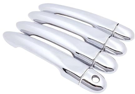 Auto Außentürgriffe Für Kangoo 2 II X61 FW KW 2007~2021 Auto Äußere Türgriff Abdeckung Trim Auto Schutz Aufkleber Außen Zubehör Vorderer Linker Türgriffe(1 Keyhole No Button A)