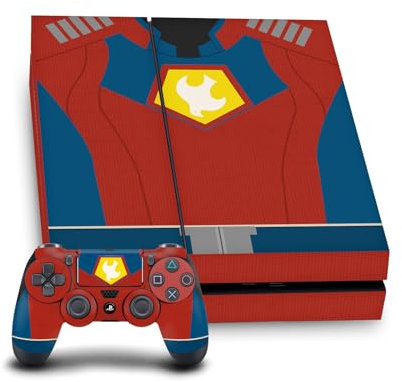 Head Case Designs Offizielle Peacemaker: Television Series Kostüm Graphics Vinyl Haut Gaming Aufkleber Abziehbild kompatibel mit Sony Playstation 4 PS4 Console and DualShock 4 Controller Bundle