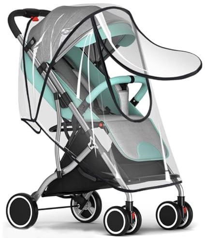 Regenschutz für Kinderwagen, Regenschutz für Kinderwagen, Reise-Wetterschutz für winddicht, wasserdicht, schützt vor Sonne, Staub, Schnee, Kinderwagen-Regenschutz, universeller