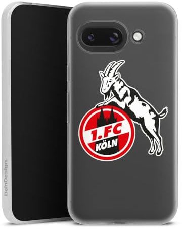 Slim Case kompatibel mit Google Pixel 9 a Silikon Handyhülle transparent Hülle extra dünn 1. FC Köln transparent Logo
