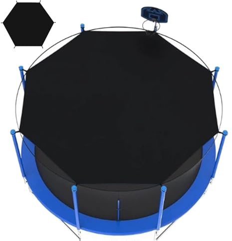 BLGVGKLPNT Trampolin Sonnenschutz Abdeckung, 305 366 427cm Sonnenschutz Trampolin, 8/6 Stangen Multifunktionales Trampolin Schutzwerkzeug Für Geburtstagsfeiern, TrampolinZubehör
