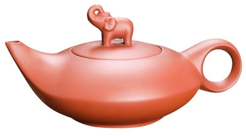 GAOJUNAN Handgefertigte Teekanne Original Lila Ton Fengming Teekanne Elefanten Tee-Set Geeignet for Den Heimgebrauch Teapot(Black)