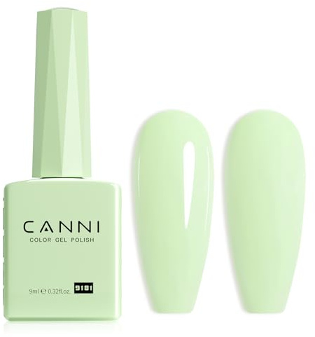 CANNI Esmaltes Semipermanentes de Uñas en Gel Transparente rosa claro | Gel Nail Polish Pintauñas Semipermanentes Apto Para Principiantes