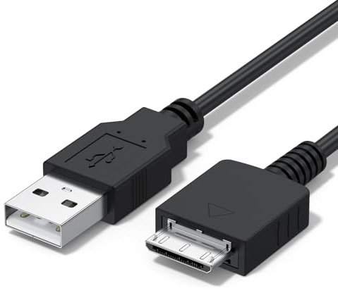 USB cable for Sony WALKMAN NW-A, NWZ-A, NW-E, NWZ-E, NWZ-F, NW-S, NWZ-S, NW-WM, NWZ-X, NW-ZX, NWZ-Z Series MP3 Players - Sync & Charger Cable (Black)