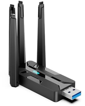 Adaptateur WiFi 6 Bluetooth 5.4 USB 2in1, double bande 2.4/5GHZ ax900Mbps pour PC/ordinateur portable/ordinateur de bureau, adaptateur WiFi Bluetooth mini USB sans pilote, prend en charge Windows10/11