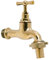 Watts - Robinet de puisage laiton - Robinet d’arrosage Mâle 3/8 (12/17) + nez 1/2(15/21) - Laiton poli