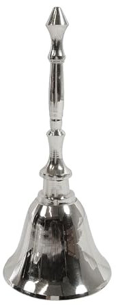 Handglocke Silber Klein Tischglocke Nikolaus Weihnachten Hochzeit 13cm