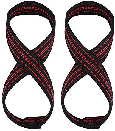 VGEBY1 Krafttrainingsgurt, Handgelenkschoner für Krafttraining, Figur 8 Gurte für Krafttraining zum Schutz der Hände (S)